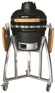 Gril Strend Pro Kamado Egg 16", priemer 33,50 cm, gril výška 73 cm, čierny, 40x57x97,50 cm