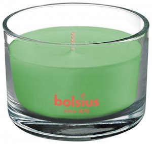 Sviečka bolsius Jar True Scents 63/90 mm, zelený čaj