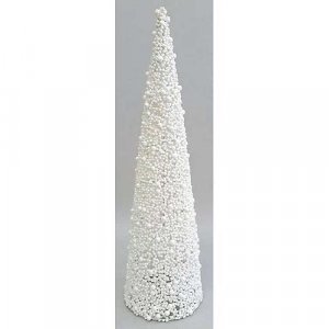 Dekoracia MagicHome X9208, TreeCone45.White, biela, bobuľky, 45 cm