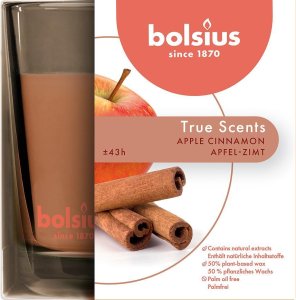 Sviečka bolsius Jar True Scents 95/95 mm, škorica/jablko