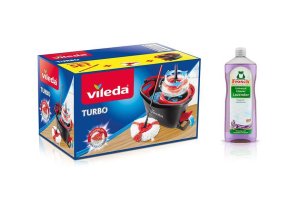 Súprava upratovacia Vileda TURBO mop+vedro + FROSCH zadarmo