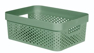 Kôš Curver® INFINITY DOTS, 11L, zelený, 27x36x14 cm