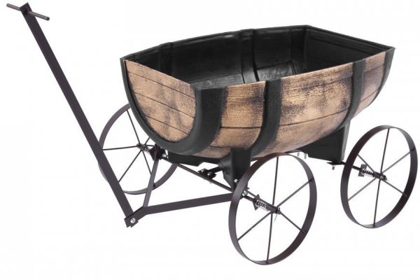 Kvetinac GDA Woodeff 817, whiskey barel wagon, 41,5x29x19cm