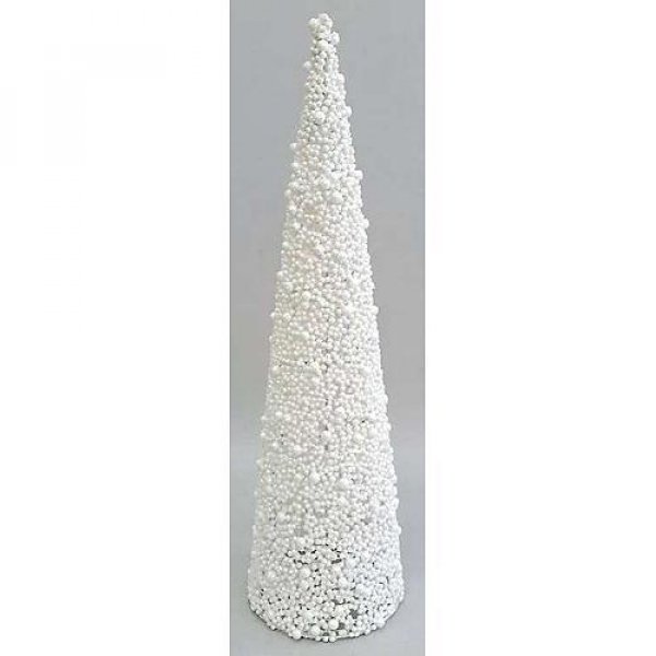 Dekoracia MagicHome X9208, TreeCone45.White, biela, bobuľky, 45 cm