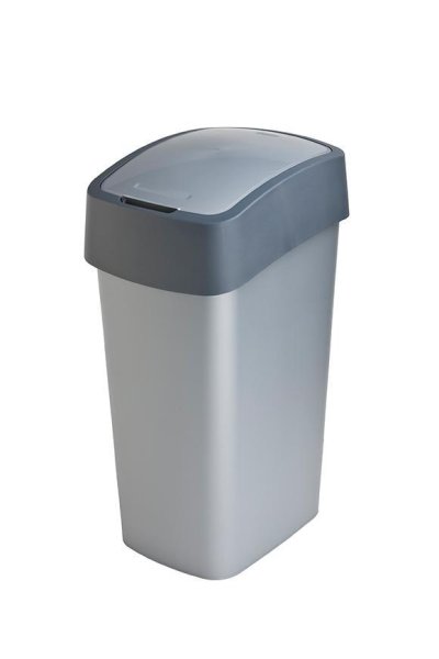 Kôš Curver® PACIFIC FLIP BIN 45L, 37,6x29,4x65,3 cm, antracit/šedý, na odpad