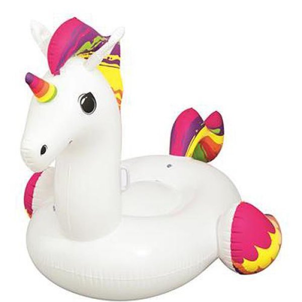 Jednorožec Bestway® 41113, Supersized unicorn rider, detský MAXI, nafukovací, 2,24x1,64 m